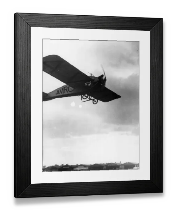 Framed Print : Avro F cabin monoplane at Brooklands in 1912 Framed Print : Avro F cabin monoplane at Brooklands in 1912