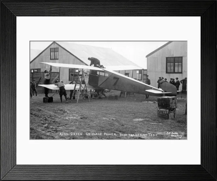Framed Print : The Avro G being assembled at Larkhill in August 1912 Framed Print : The Avro G being assembled at Larkhill in August 1912