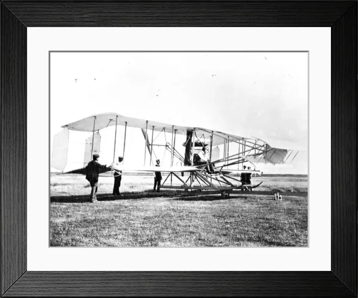 Framed Print : Frank McClean on the Short Biplane No1 Framed Print : Frank McClean on the Short Biplane No1