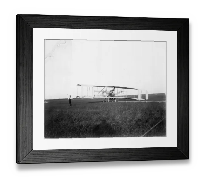 Framed Print : Frank McClean on the Short Biplane No1 Framed Print : Frank McClean on the Short Biplane No1