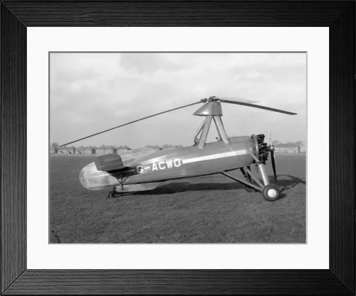 Framed Print : Avro 671 Cierva C30A G-ACWO Framed Print : Avro 671 Cierva C30A G-ACWO