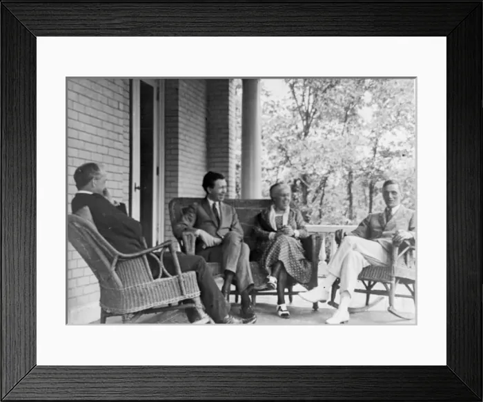 Framed Print : Orville Wright, Vilhjalmur Stefansson Framed Print : Orville Wright, Vilhjalmur Stefansson