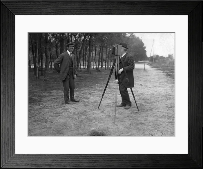 Framed Print : Wilbur Wright having his photograph taken Framed Print : Wilbur Wright having his photograph taken