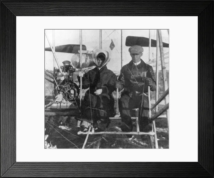 Framed Print : Wilbur Wright and his sister Katherine Framed Print : Wilbur Wright and his sister Katherine