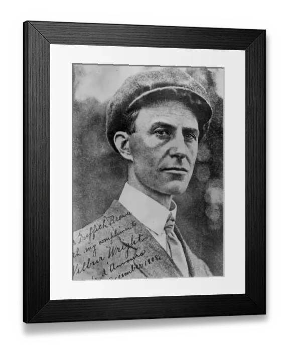 Framed Print : Wilbur Wright in December 1908 Framed Print : Wilbur Wright in December 1908