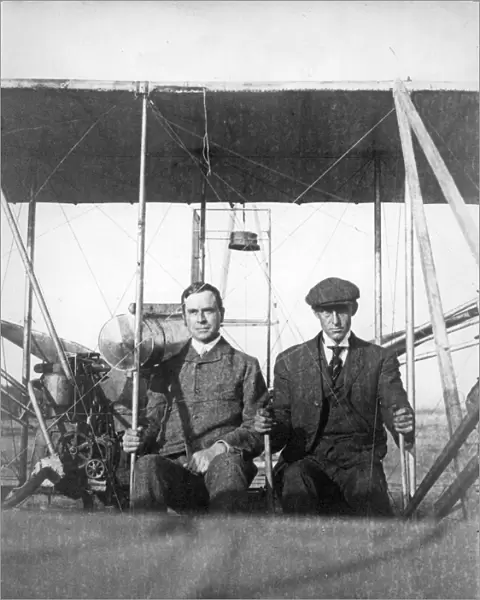 Griffith Brewer and Wilbur Wright after the flight