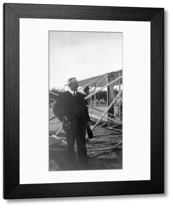 Framed Print : Frank Hedges Butler and Wilbur Wright after the flight Framed Print : Frank Hedges Butler and Wilbur Wright after the flight