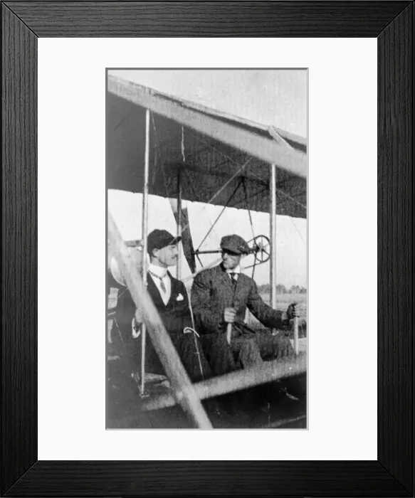 Framed Print : Hon Cs Rolls and Wilbur Wright after the flight Framed Print : Hon Cs Rolls and Wilbur Wright after the flight