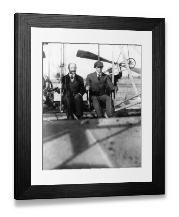Framed Print : Major Baden Fletcher Smyth Baden-Powell and Wilbur Wright Framed Print : Major Baden Fletcher Smyth Baden-Powell and Wilbur Wright