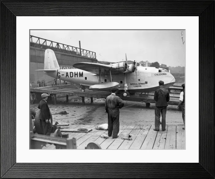 Framed Print : Short S23 Empire Flying Boat G-ADHM Caledonia