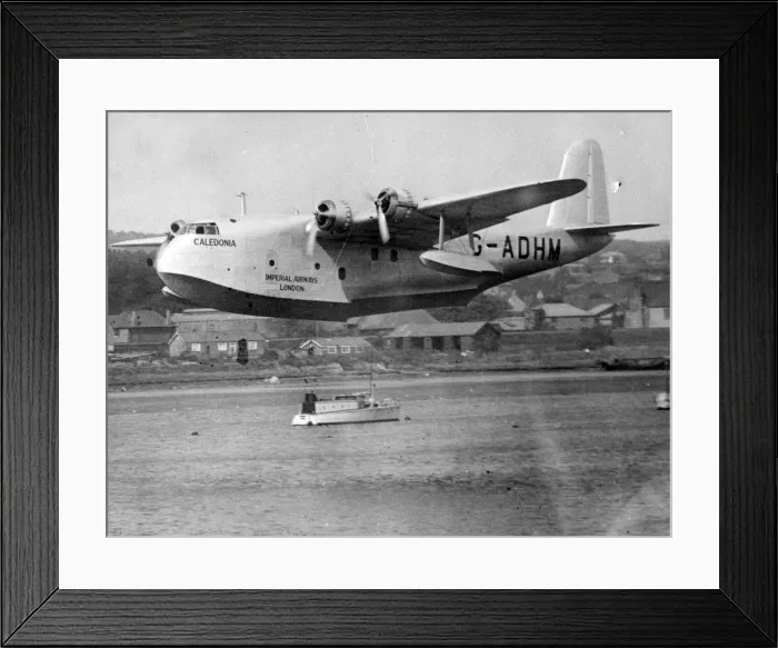 Framed Print : Short S23 Empire Flying Boat G-ADHM Caledonia Framed Print : Short S23 Empire Flying Boat G-ADHM Caledonia