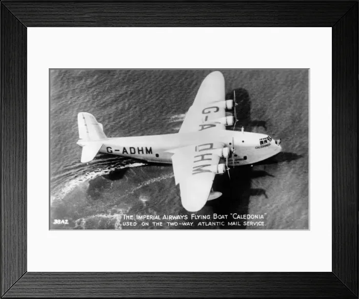 Framed Print : Short S23 Empire Flying Boat G-ADHM Caledonia Framed Print : Short S23 Empire Flying Boat G-ADHM Caledonia
