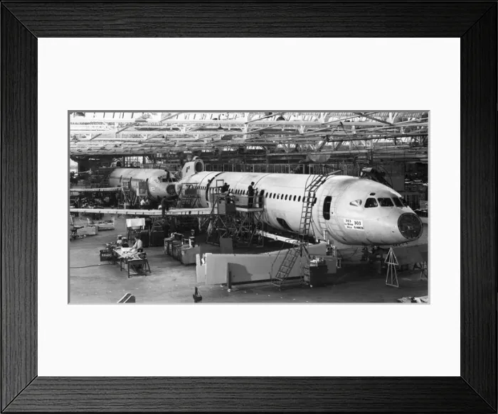 Framed Print : Hawker Siddeley HS121 Trident 3Bs under construction Framed Print : Hawker Siddeley HS121 Trident 3Bs under construction