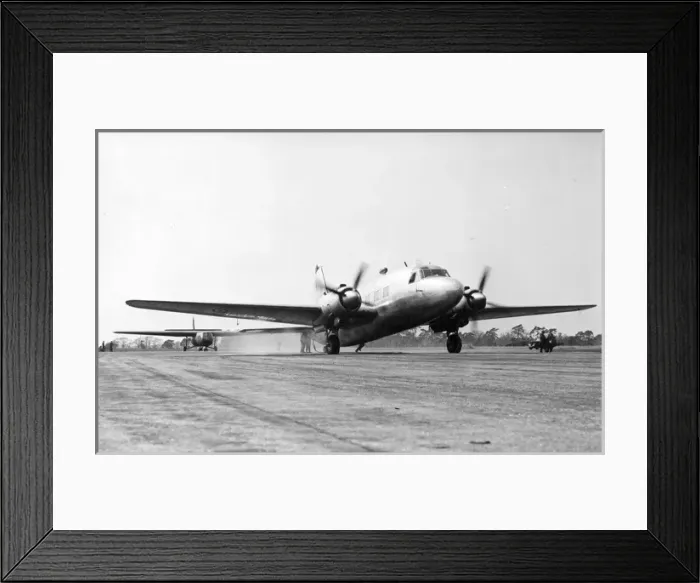 Framed Print : Vickers Valetta about to tow an Airspeed Horsa into the air Framed Print : Vickers Valetta about to tow an Airspeed Horsa into the air
