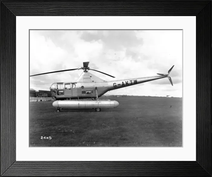 Framed Print : The first prototype Westland Dragonfly 1A G-AKTW Framed Print : The first prototype Westland Dragonfly 1A G-AKTW