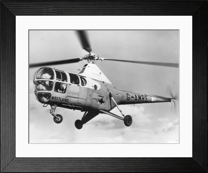 Framed Print : Westland Dragonfly 1A G-AMRE Framed Print : Westland Dragonfly 1A G-AMRE