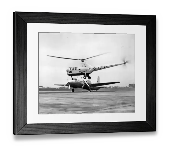 Framed Print : Westland Sikorsky S-51 G-AJOV Sir Lamorak of BEA