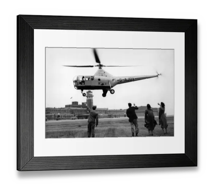 Framed Print : Westland Sikorsky S-51 G-AJOV Sir Lamorak of BEA Framed Print : Westland Sikorsky S-51 G-AJOV Sir Lamorak of BEA