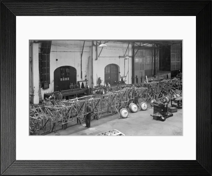 Framed Print : Vickers 121 Wibault Scouts under construction