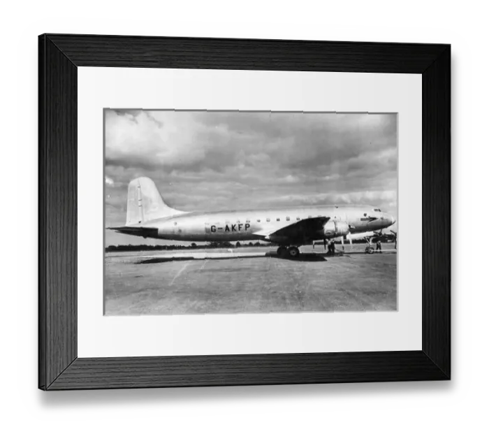 Framed Print : The first Handley Page HP81 Hermes IV G-AKFP during taxi
