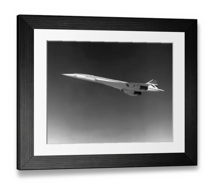 Framed Print : Concorde G-BOa in British Airways markings Framed Print : Concorde G-BOa in British Airways markings