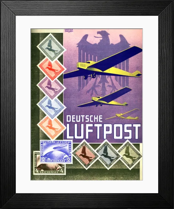 Framed Print : Deutsche Luftpost advert Framed Print : Deutsche Luftpost advert