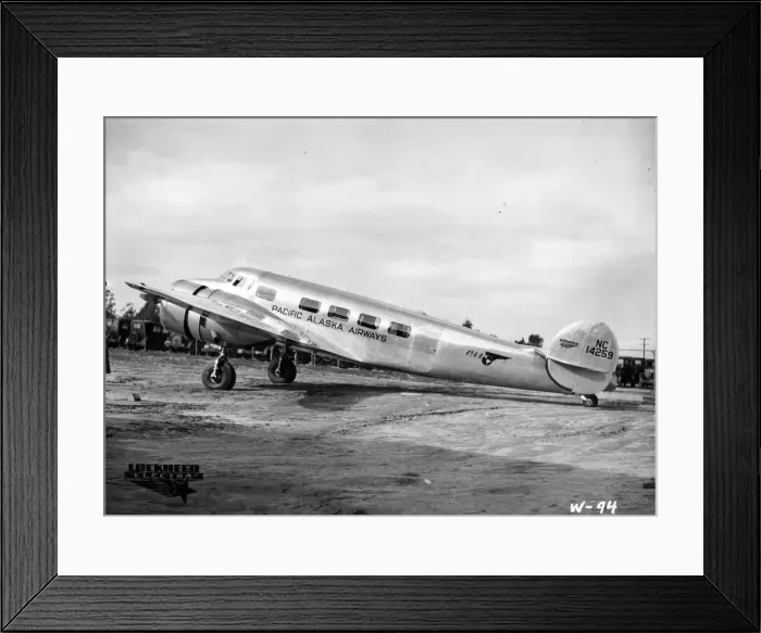 Framed Print : Lockheed Electra NC14259 of Pacific Alaska Airways Framed Print : Lockheed Electra NC14259 of Pacific Alaska Airways