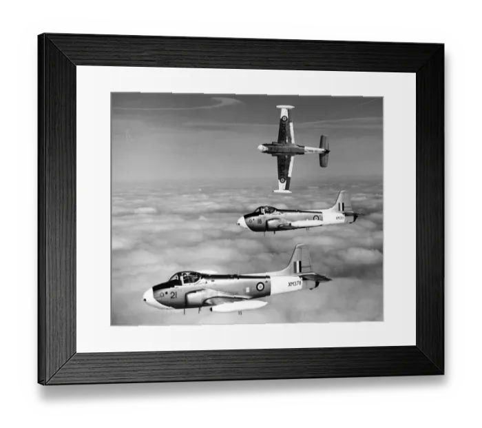 Framed Print : Hunting Jet Provost T3s XM351 XM368 and XM378 Framed Print : Hunting Jet Provost T3s XM351 XM368 and XM378