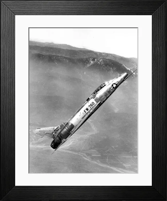 Framed Print : North American F-100A Super Sabre Framed Print : North American F-100A Super Sabre