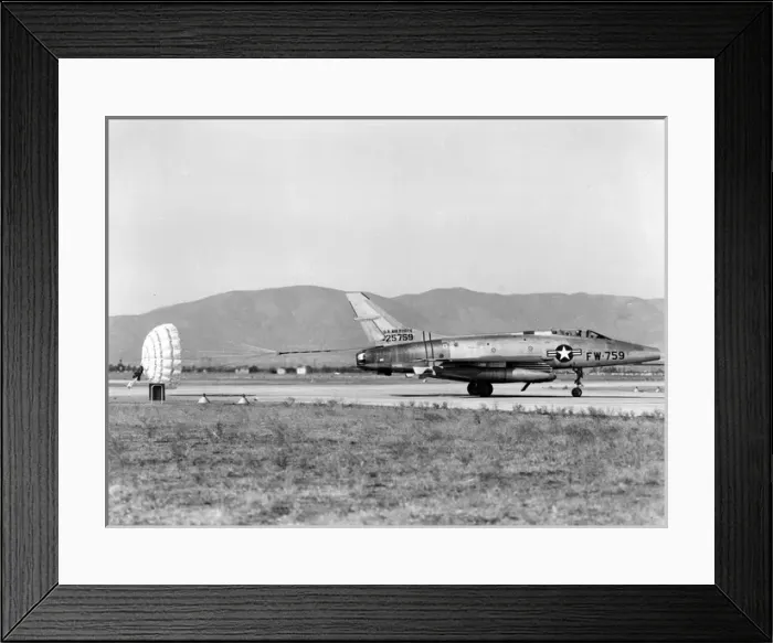 Framed Print : North American F-100A Super Sabre