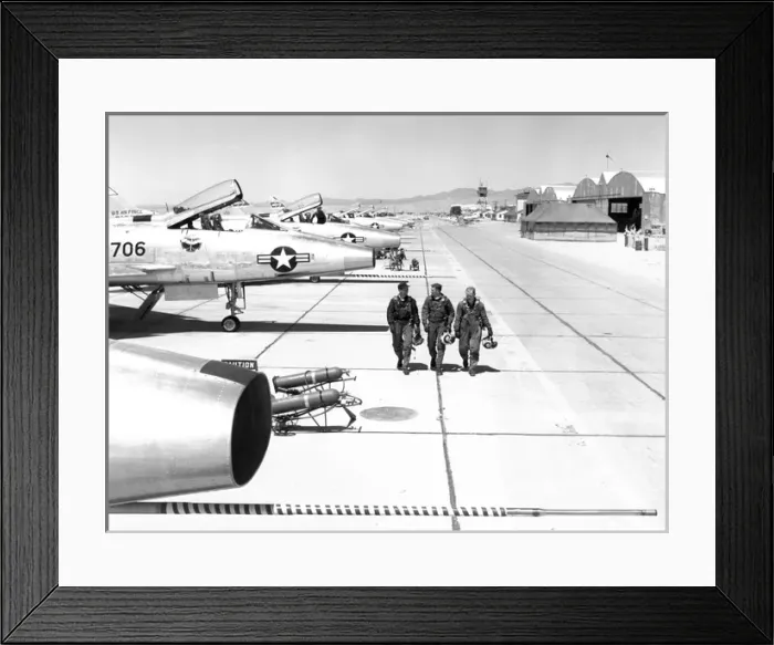 Framed Print : North American F-100 Super Sabres Framed Print : North American F-100 Super Sabres