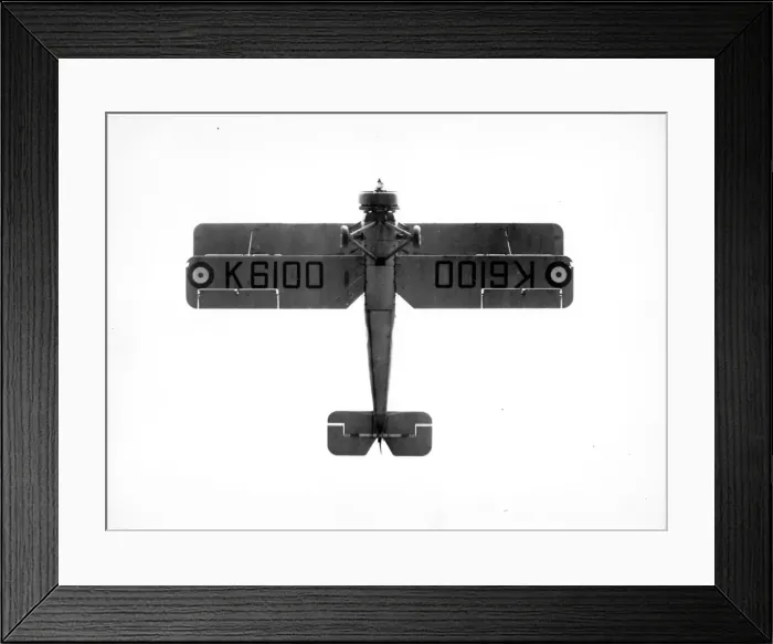 Framed Print : Avro 621 Tutor K6100 viewed from underneath Framed Print : Avro 621 Tutor K6100 viewed from underneath