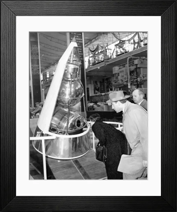 Framed Print : A model of Sputnik II in the Soviet Pavilion at the Brussels Framed Print : A model of Sputnik II in the Soviet Pavilion at the Brussels