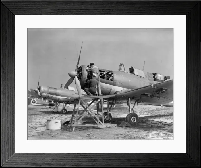 Framed Print : A Blackburn B-25 Rocs alongside a B-24 Skua Framed Print : A Blackburn B-25 Rocs alongside a B-24 Skua