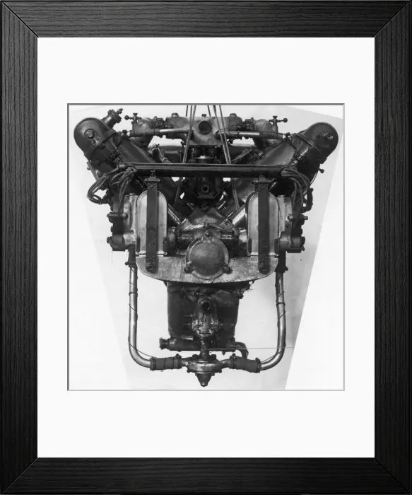 Framed Print : A Wolseley V-8 inline engine Framed Print : A Wolseley V-8 inline engine