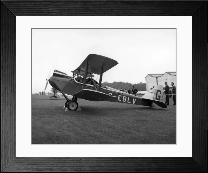 Framed Print : Pre-production de Havilland DH60 Moth G-EBLV Framed Print : Pre-production de Havilland DH60 Moth G-EBLV