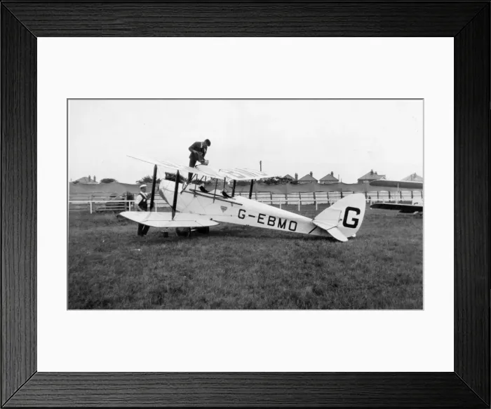 Framed Print : Pre-production de Havilland DH60 Moth G-EBMO Framed Print : Pre-production de Havilland DH60 Moth G-EBMO