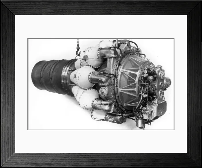 Framed Print : Rolls Royce Nene turbojet Starboard front quarter Framed Print : Rolls Royce Nene turbojet Starboard front quarter