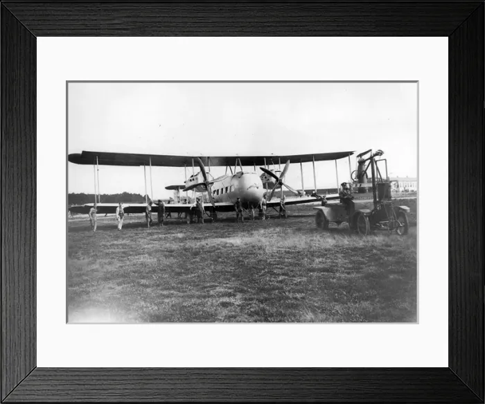 Framed Print : Vickers Vimy Commercial G-EAUL at Martlesham Heath in 1920 Framed Print : Vickers Vimy Commercial G-EAUL at Martlesham Heath in 1920
