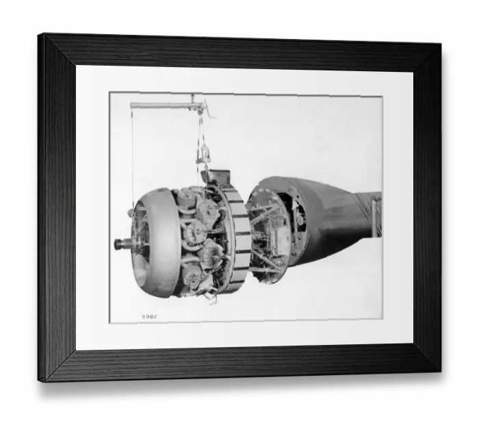 Framed Print : Bristol Hercules XI 14-cylinder radial power unit