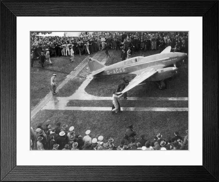Framed Print : The third de Havilland DH88 Comet G-ACSS Grosvenor House Framed Print : The third de Havilland DH88 Comet G-ACSS Grosvenor House