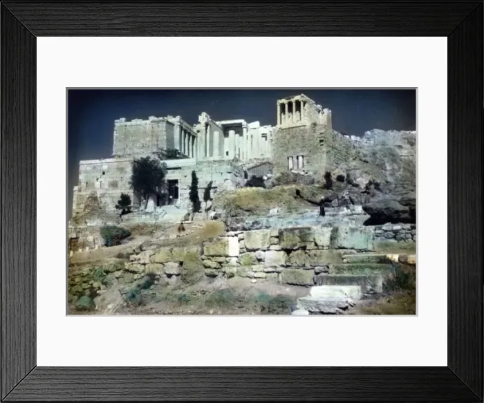 Framed Print : O E Simmonds view of the Temple of Athena Nike Framed Print : O E Simmonds view of the Temple of Athena Nike