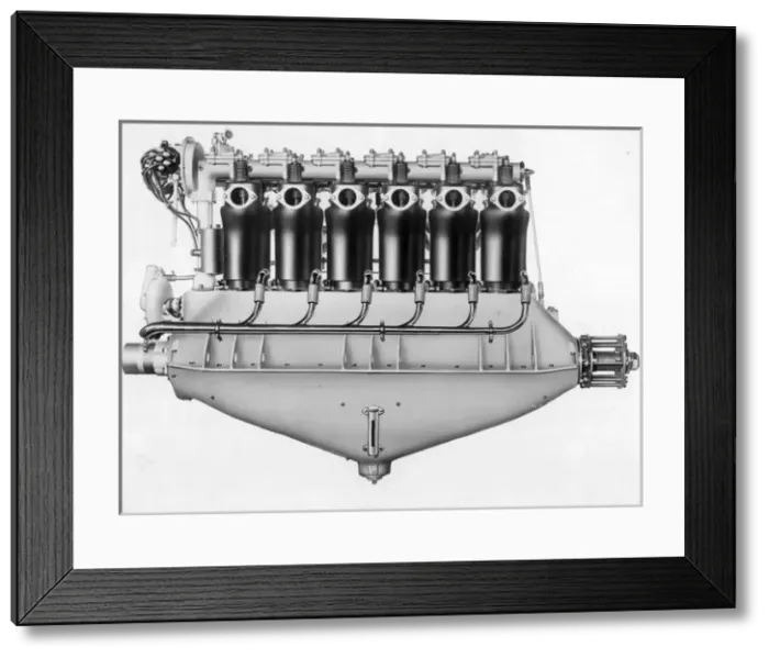 Framed Print : Hall-Scott L-6 213hp 6-cylinder inline engine Framed Print : Hall-Scott L-6 213hp 6-cylinder inline engine
