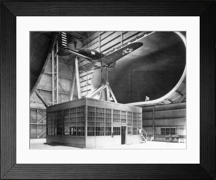 Framed Print : A Lockheed Altair in the Full-Scale wind tunnel Framed Print : A Lockheed Altair in the Full-Scale wind tunnel