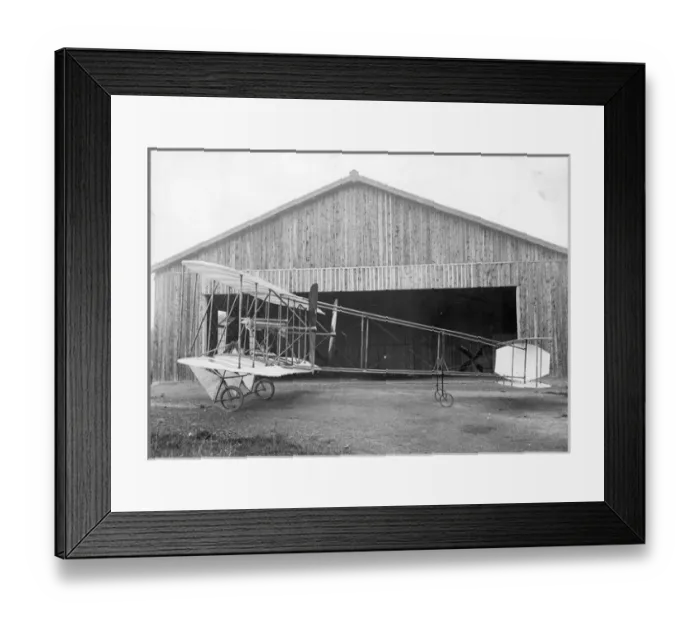 Framed Print : Peugeot Biplane - 1909 Framed Print : Peugeot Biplane - 1909