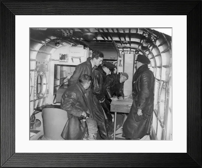 Framed Print : Receiving instructions on flying boats Framed Print : Receiving instructions on flying boats