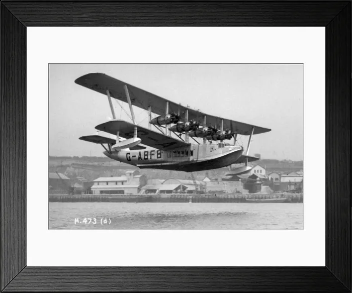 Framed Print : Short S17 Kent G-ABFB Sylvanus