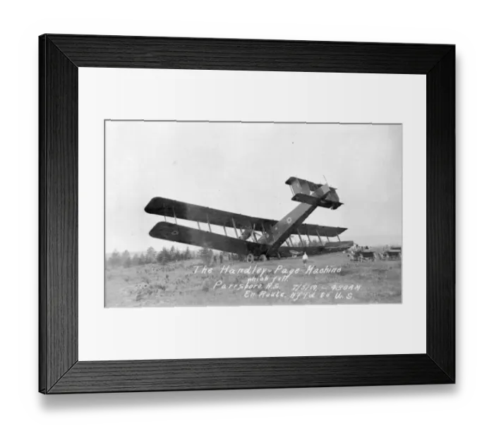 Framed Print : Handley Page V / 1500 F7140 Atlantic after the crash Framed Print : Handley Page V / 1500 F7140 Atlantic after the crash