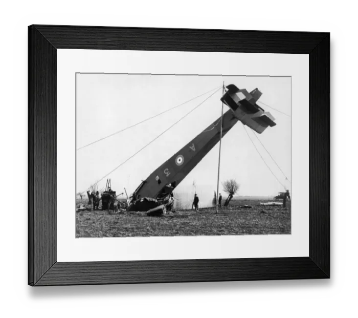 Framed Print : Handley Page O / 100 3121 following a crash Framed Print : Handley Page O / 100 3121 following a crash