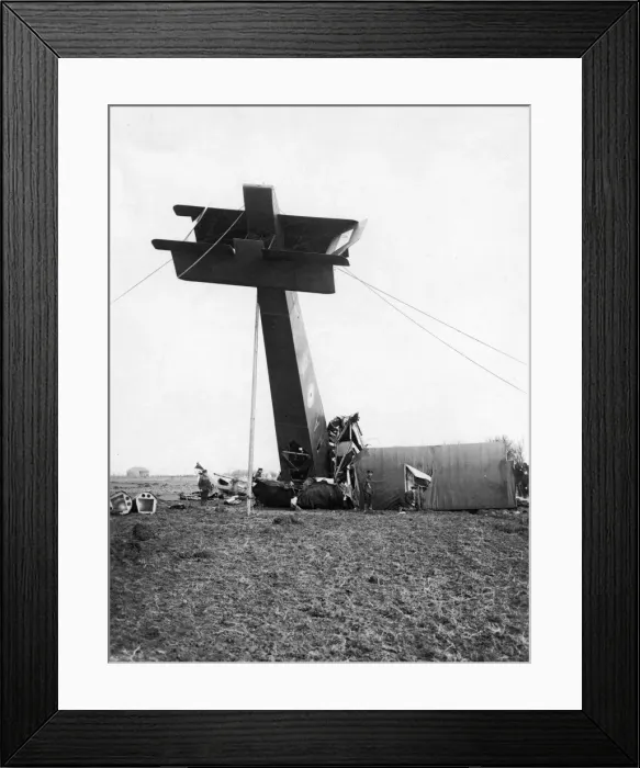Framed Print : Handley Page O / 100 3121 following a crash Framed Print : Handley Page O / 100 3121 following a crash